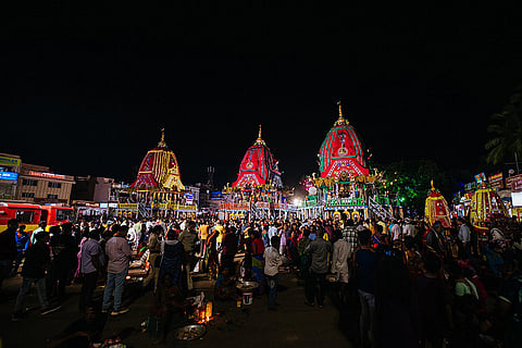 Second day of Annual Ratha Yatra procession in Puri